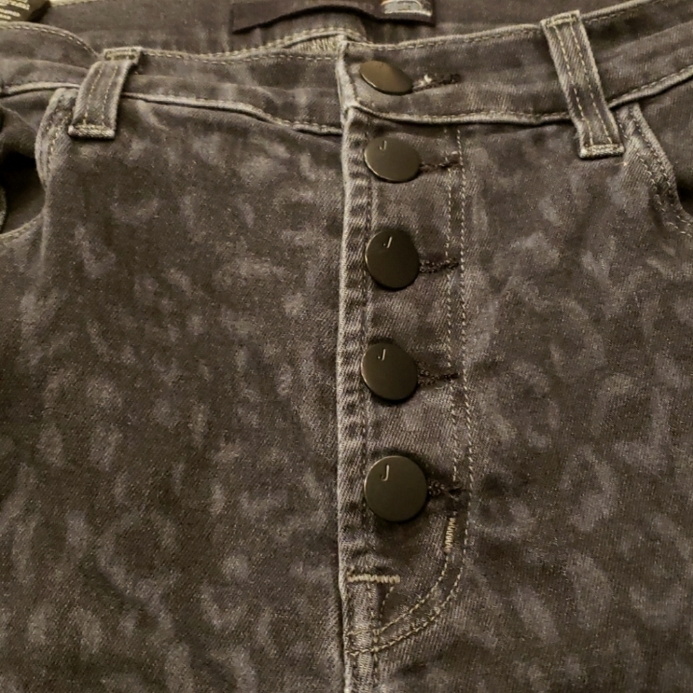 J Brand Lillie Black Leopard Print High Rise Crop… - image 6